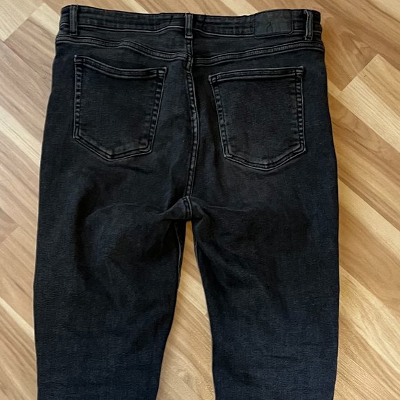 ZARA Black label high waist stretch jean sz 12 - Picture 1 of 5